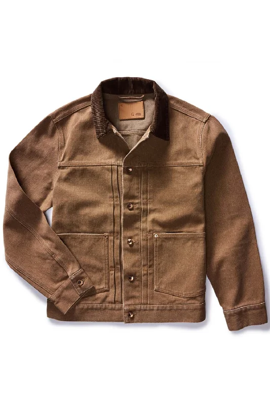 THE RYDER JACKET Tobacco Chipped Canvas