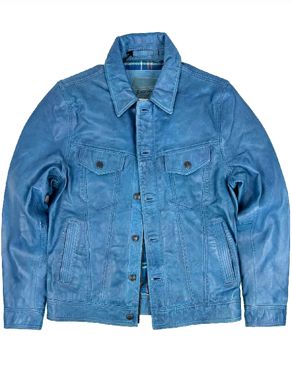 Men leather sport coats with a stretch - fabric panel for enhanced mobilityWilde Leather Jacket 4086 Men leather sport coats with a stretch - fabric panel for enhanced mobilityWilde Leather Jacket 4086