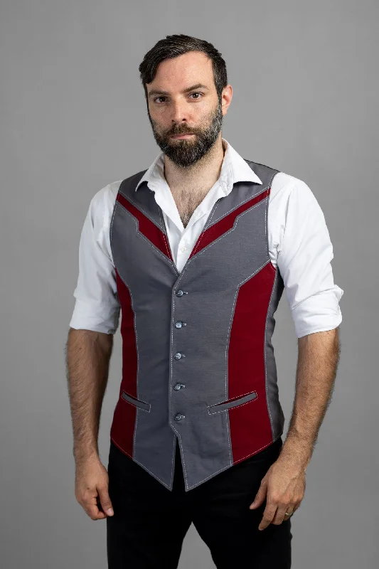 Leather men vest with studded details for a biker lookAugment V4 - Legionnaire [Mens]