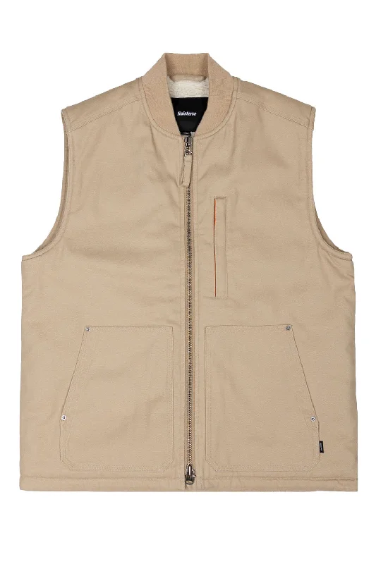 Leather men vest with studded details for a biker lookBERINGS GILET Flint