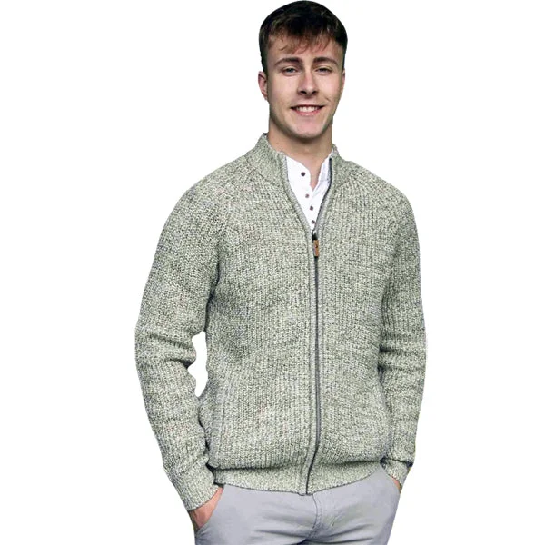 Linen men vest in earthy tones for a summer beach vibeDunmore East Full Zip