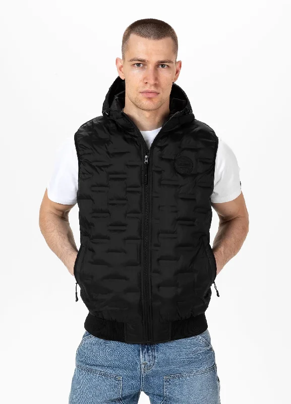 Stretch - fabric men vest for unrestricted movement during activitiesMen's hooded Vest Eclipse Stretch - fabric men vest for unrestricted movement during activitiesMen's hooded Vest Eclipse
