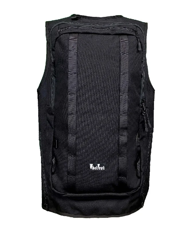 Sleeveless men waistcoats with a high - cut armhole for ease of movementFull Send - Black Sleeveless men waistcoats with a high - cut armhole for ease of movementFull Send - Black