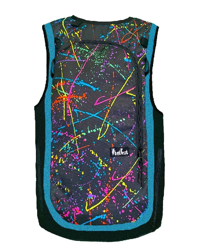 Men waistcoats with a built - in media pocket for tech - savvy usersSide Hustle - Neon Lights - Limited Edition Men waistcoats with a built - in media pocket for tech - savvy usersSide Hustle - Neon Lights - Limited Edition