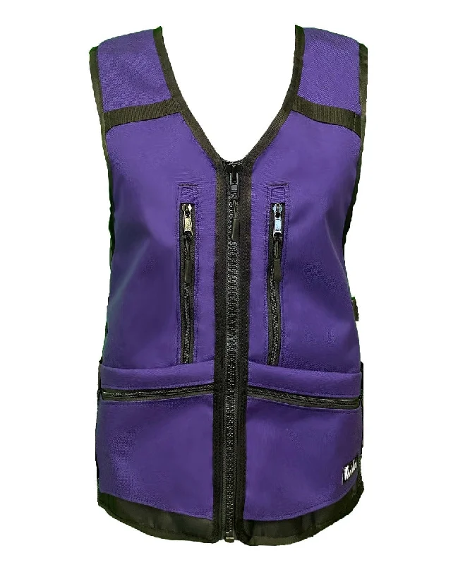 Zip - front men vest with multiple inner pockets for storageSide Hustle - Purple/Black Zip - front men vest with multiple inner pockets for storageSide Hustle - Purple/Black