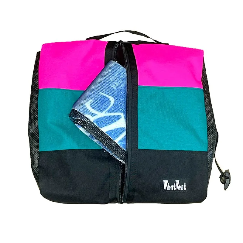 Stretch - fabric men vest for unrestricted movement during activitiesSkins Bag - Hot Pink/Turquoise/Black Stretch - fabric men vest for unrestricted movement during activitiesSkins Bag - Hot Pink/Turquoise/Black