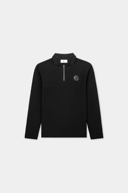 BALR. x FIVE Longsleeve Polo Jet Black