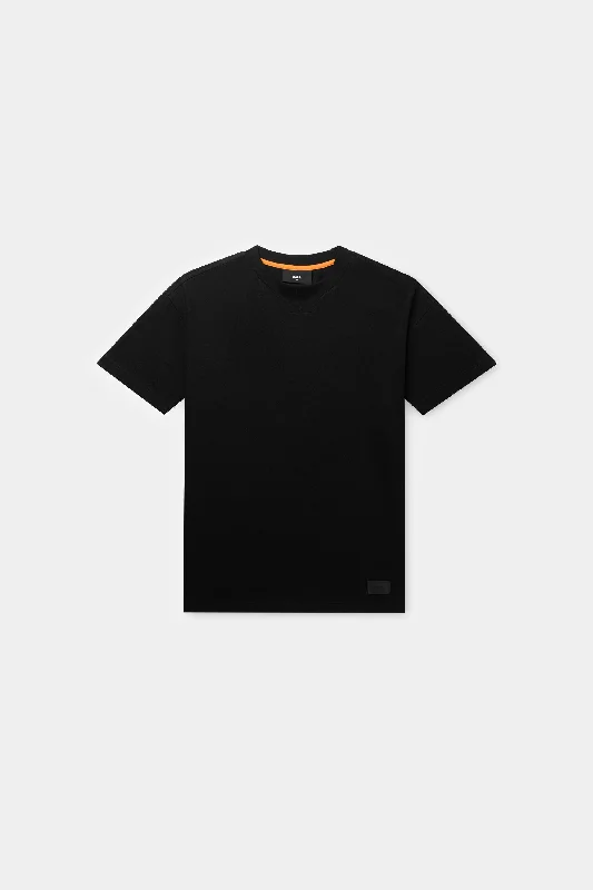 BALRXI Box Fit Silk Blend T-Shirt Jet Black