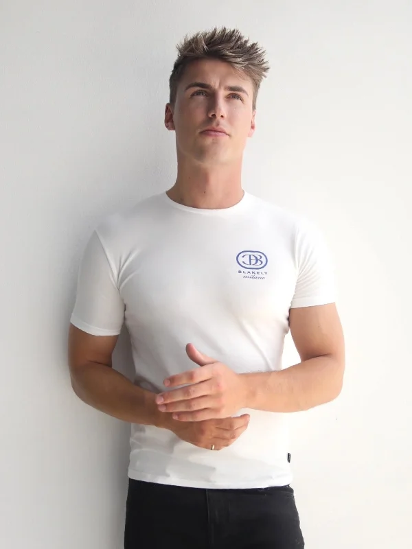 Men's moisture - wicking athletic t - shirts for intense workoutsMilano T-Shirt - Flat White