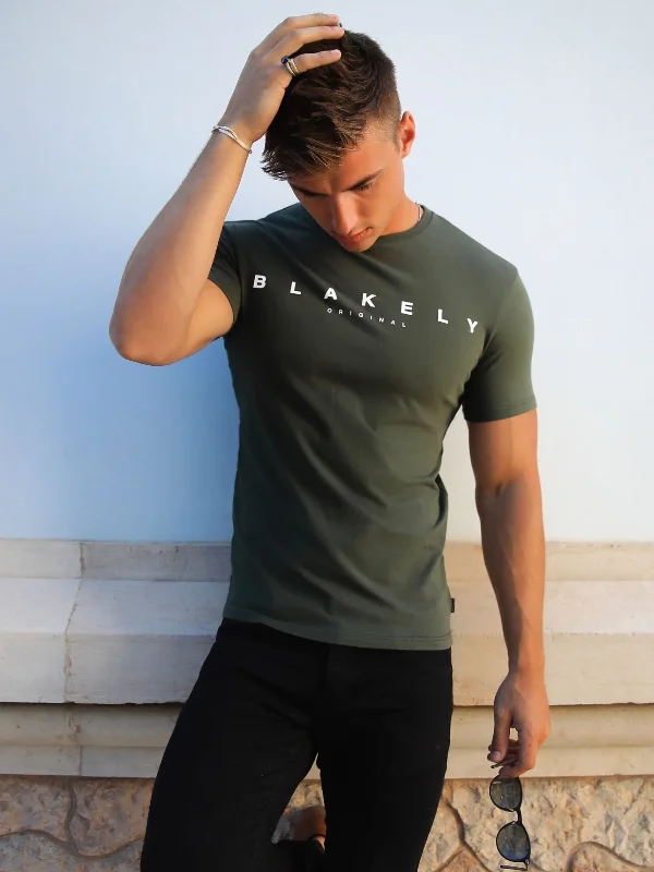 Men's polo t - shirts with a contrast collar for a preppy lookTahiti T-Shirt - Green