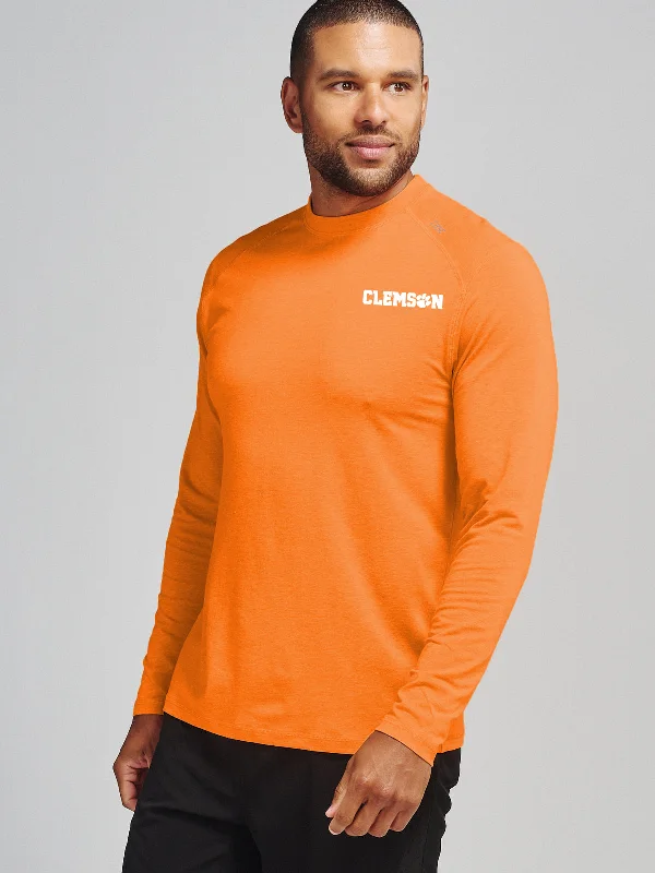Men's long sleeve military - style utility shirts with multiple pocketsCarrollton Long Sleeve Fitness T-Shirt - Clemson Men's long sleeve military - style utility shirts with multiple pocketsCarrollton Long Sleeve Fitness T-Shirt - Clemson