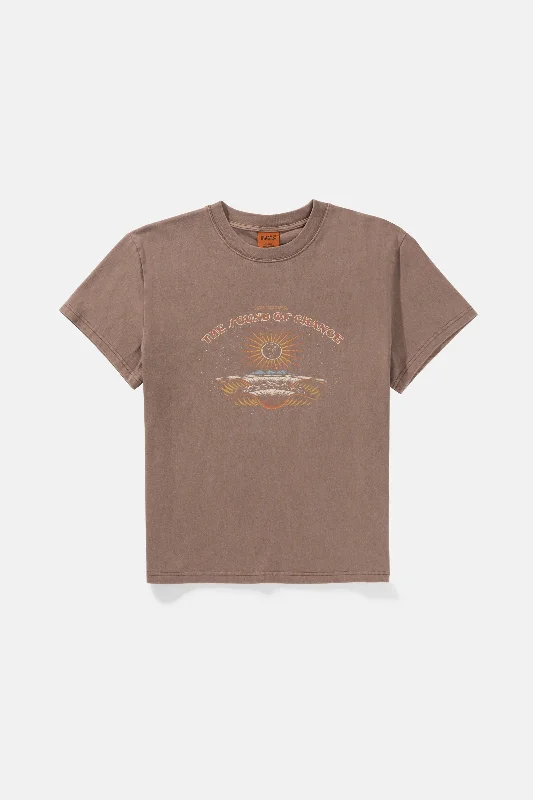Men's ribbed t - shirts with a textured finish for added styleCosmic Band Ss T-Shirt Brown Men's ribbed t - shirts with a textured finish for added styleCosmic Band Ss T-Shirt Brown