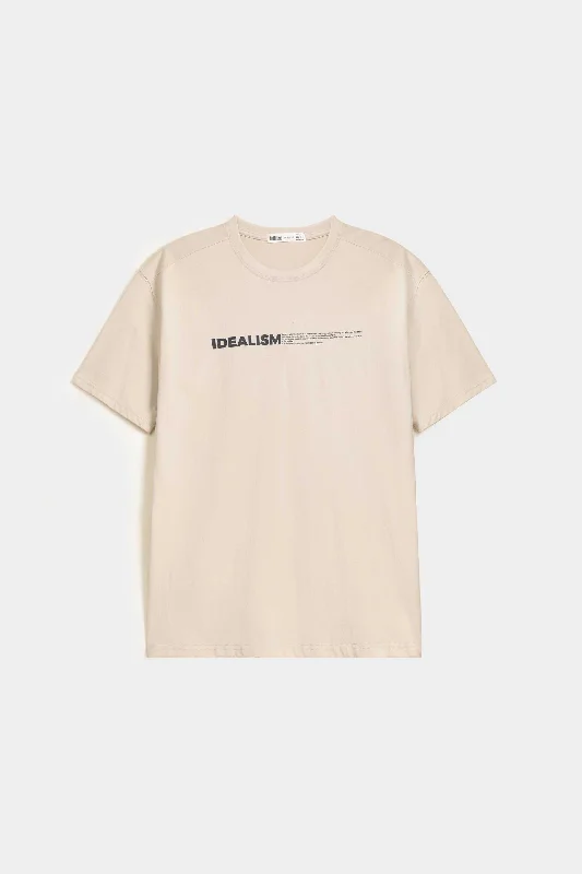 Men's lightweight performance t - shirts for running marathonsSlogan T-Shirt