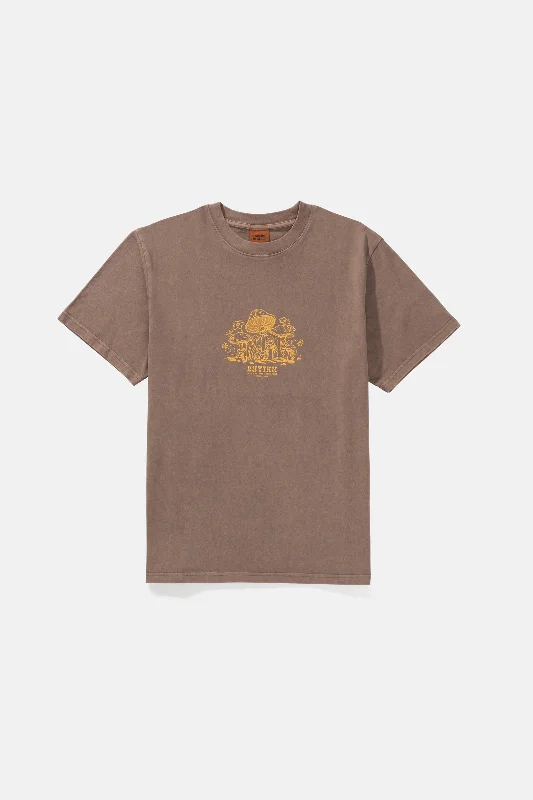 Men's ribbed t - shirts with a textured finish for added styleFanclub Vintage Ss T-Shirt Brown Men's ribbed t - shirts with a textured finish for added styleFanclub Vintage Ss T-Shirt Brown