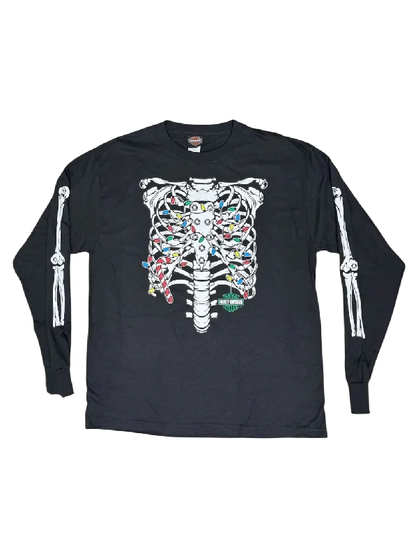 Men's long sleeve slim fit button - down shirts for business meetingsFestive To The Bone Long Sleeve Tee Men's long sleeve slim fit button - down shirts for business meetingsFestive To The Bone Long Sleeve Tee