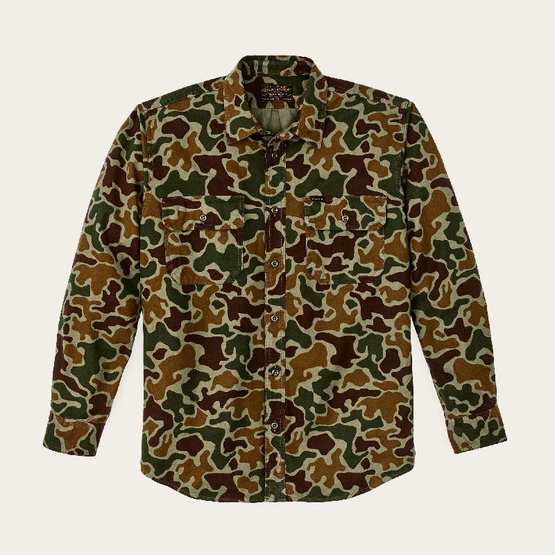 Men's thermal long sleeve base layer shirts for winter skiingFIELD FLANNEL SHIRT