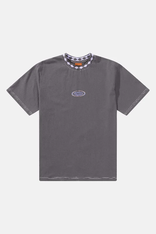 Men's organic cotton crew - neck t - shirts for everyday comfortFlow Vintage Ss T-Shirt Charcoal Men's organic cotton crew - neck t - shirts for everyday comfortFlow Vintage Ss T-Shirt Charcoal