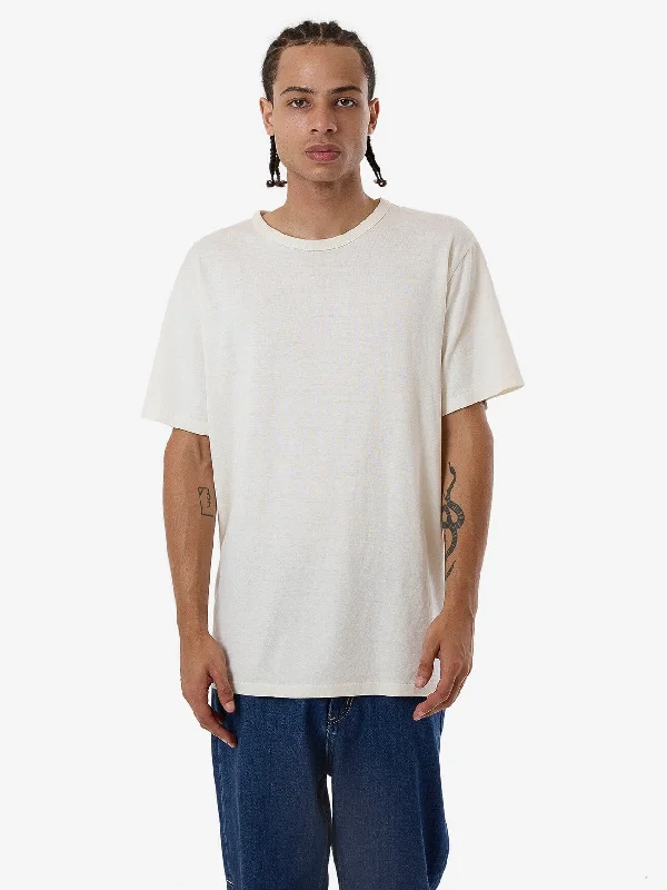 Hemp Thrills Embro Merch Fit Tee - Dirty White