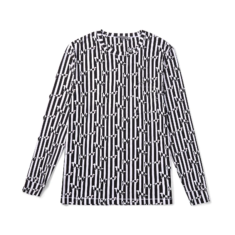 Men's long sleeve slim fit button - down shirts for business meetingsUnderdog® x Silktouch TENCEL™ Round Neck Long Sleeve Tee
