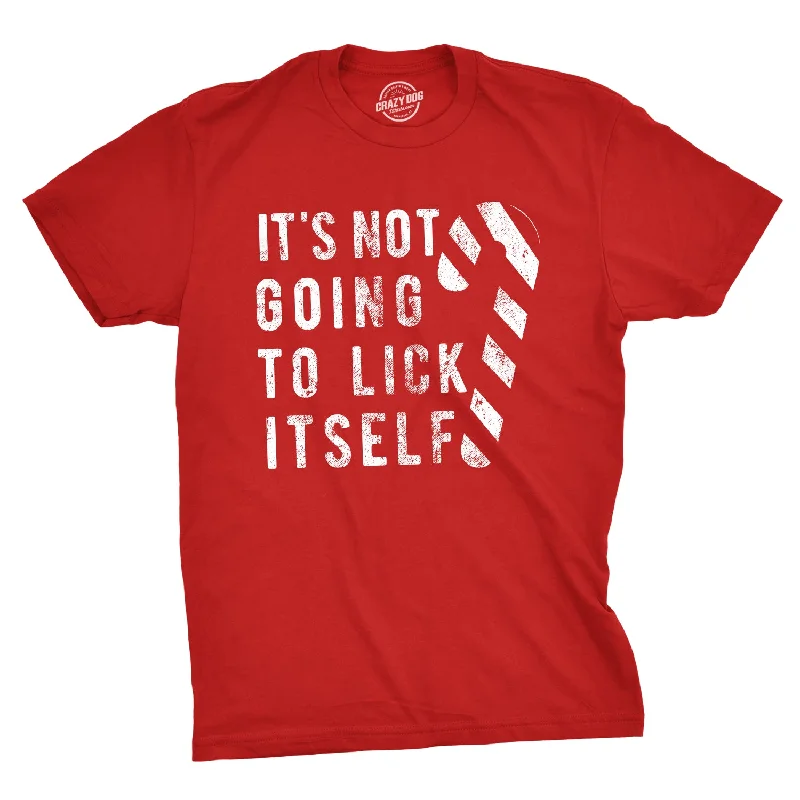 Men's slim - fit graphic t - shirts with vintage rock band printsIt's Not Going To Lick Itself Men's T Shirt