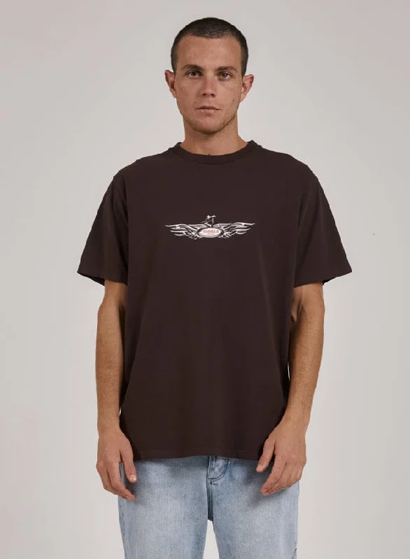 men's tank tops for casual wearLaid Back Merch Fit Tee - Postal Brown