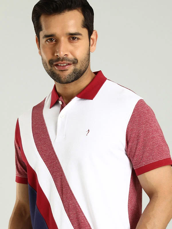 Men's plus size golf polo shirts in moisture wicking fabricMen Color Block Polo T-Shirt Men's plus size golf polo shirts in moisture wicking fabricMen Color Block Polo T-Shirt