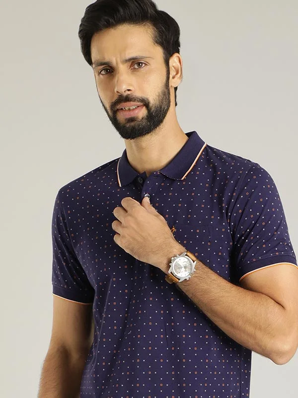 Men's reversible polo shirts with two different looksMen Printed Polo T-Shirt