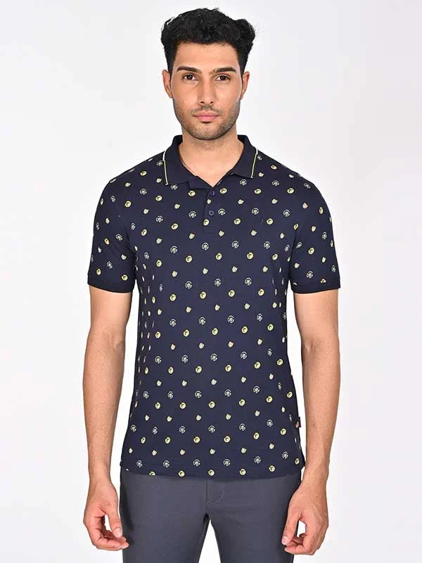 Men Printed Polo T-Shirt