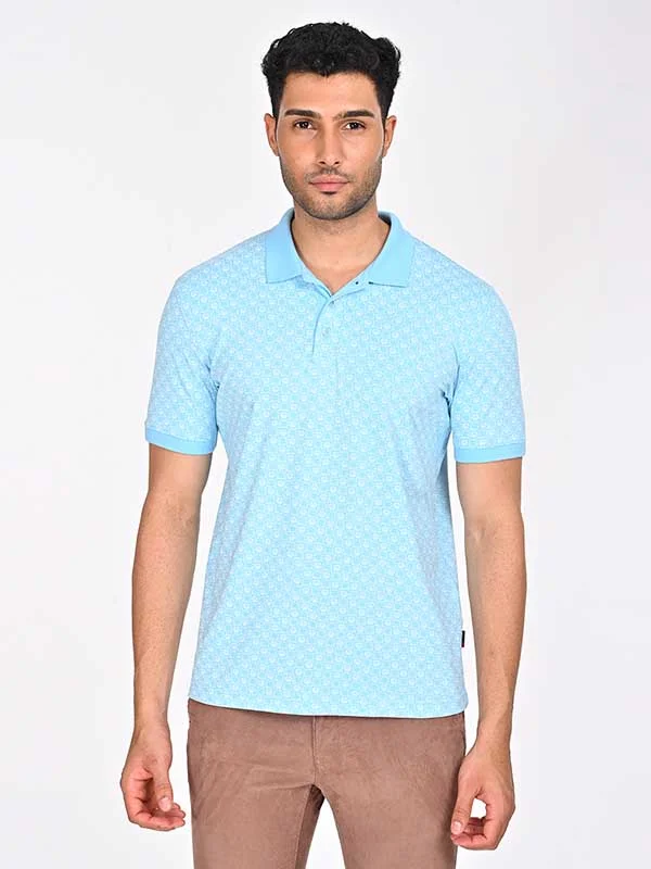 Men Printed Polo T-Shirt