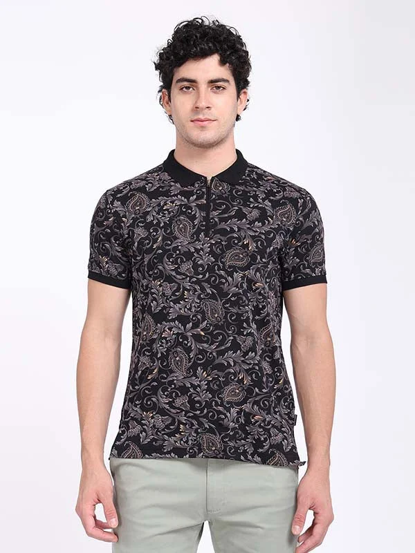 Men's antimicrobial polo shirts for odor - free daily wearMen Printed Polo T-Shirt