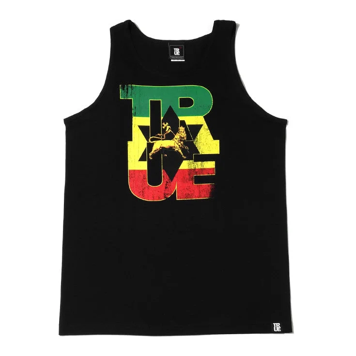 Mens True Logo Lion Tank Top Black