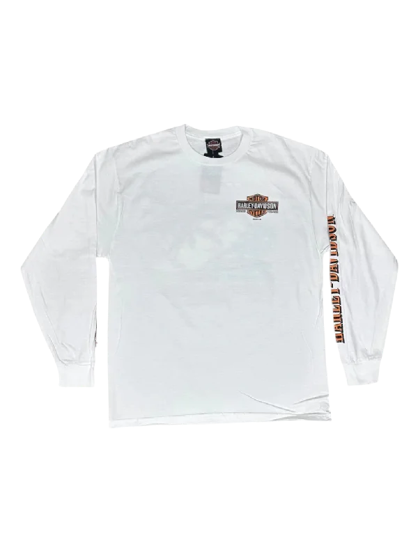Men's button - front long sleeve Henley shirts with a casual charmMini Logo Long Sleeve Tee Men's button - front long sleeve Henley shirts with a casual charmMini Logo Long Sleeve Tee