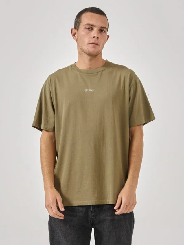 graphic print men's tank topsMinimal Thrills Merch Fit Tee - Aloe