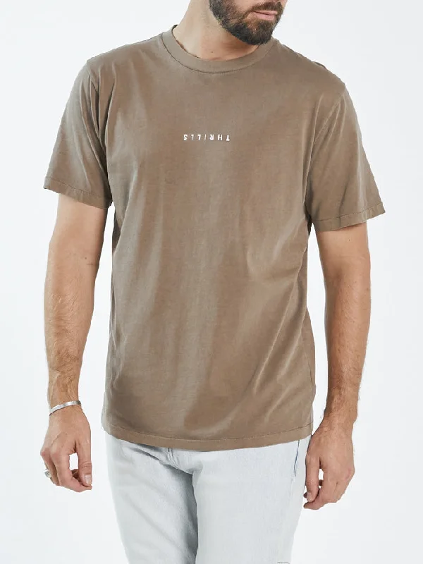 men's tank tops with unique designsMinimal Thrills Merch Fit Tee  - Walnut