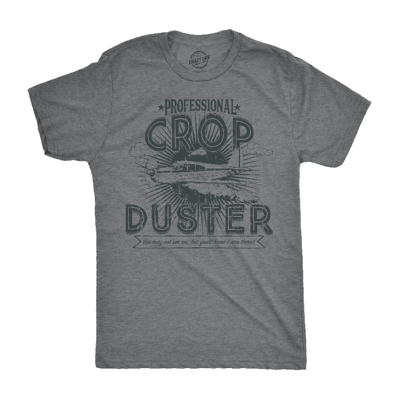 Men's smart - casual checkered t - shirts for semi - formal occasionsProfessional Crop Duster Men's T Shirt