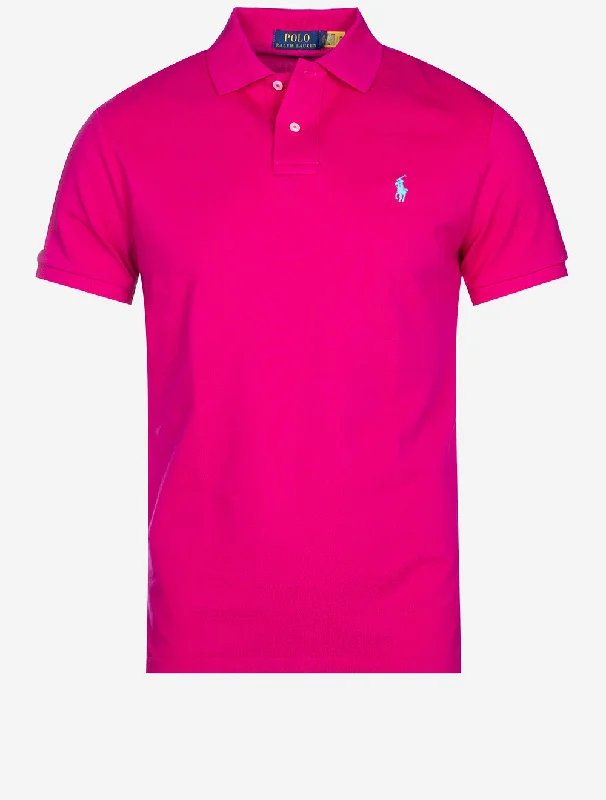 Men's antimicrobial polo shirts for odor - free daily wearMesh Polo Shirt Pink