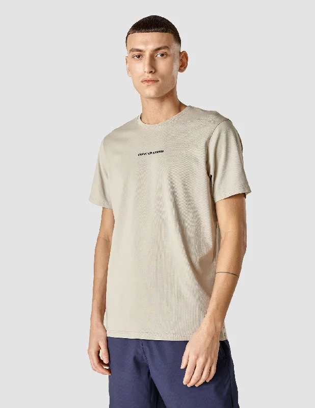 Men's high - collar polo shirts with a modern twistSupima Autograph T-shirt Oyster Grey Men's high - collar polo shirts with a modern twistSupima Autograph T-shirt Oyster Grey