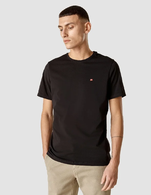 Men's stretchable athletic polo shirts for fitness workoutsSupima Flag T-shirt Black Men's stretchable athletic polo shirts for fitness workoutsSupima Flag T-shirt Black