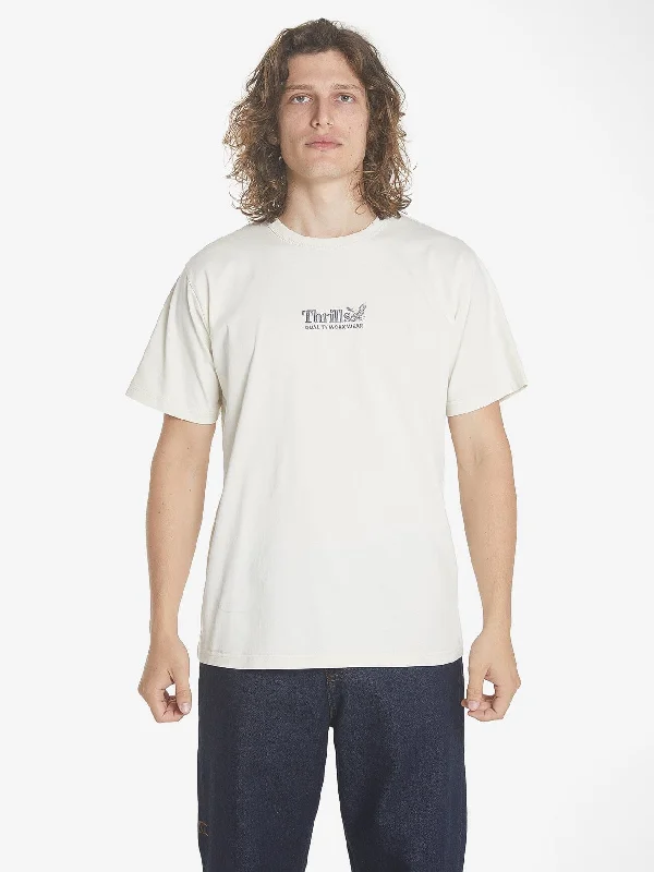 Thrills Workwear Embro Merch Fit Tee - Heritage White