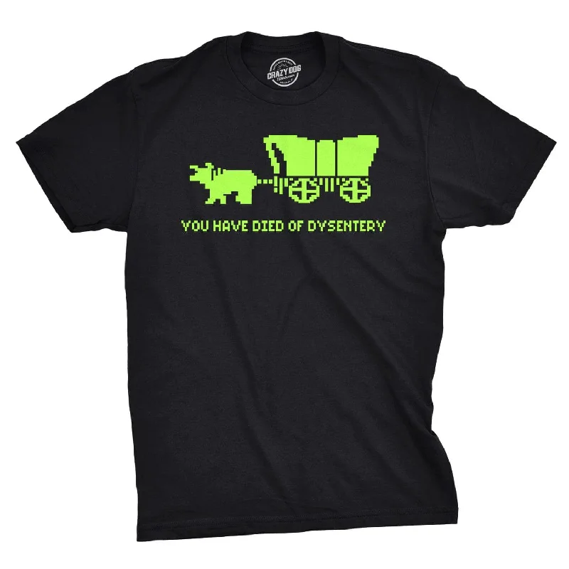 Men's v - neck muscle t - shirts for a body - building aestheticYou Have Died Of Dysentery Men's T Shirt