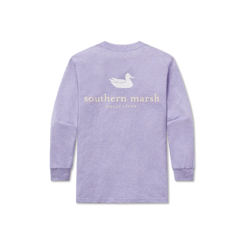 Youth Authentic Tee - Heathered - Long Sleeve