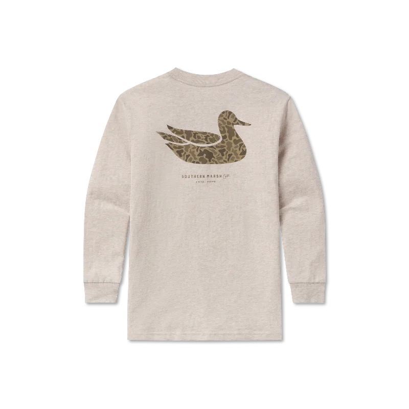 Youth Duck Originals Tee - Camo - Long Sleeve