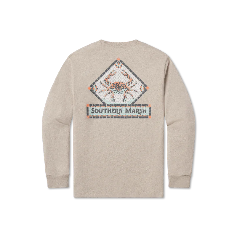 Men's long sleeve fleece - lined shirts for extreme cold weatherYouth Mosaic Crab Tee - Long Sleeve Men's long sleeve fleece - lined shirts for extreme cold weatherYouth Mosaic Crab Tee - Long Sleeve