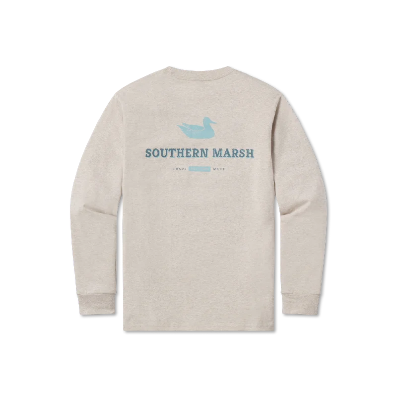 Men's button - front long sleeve Henley shirts with a casual charmYouth Trademark Duck Tee - Long Sleeve