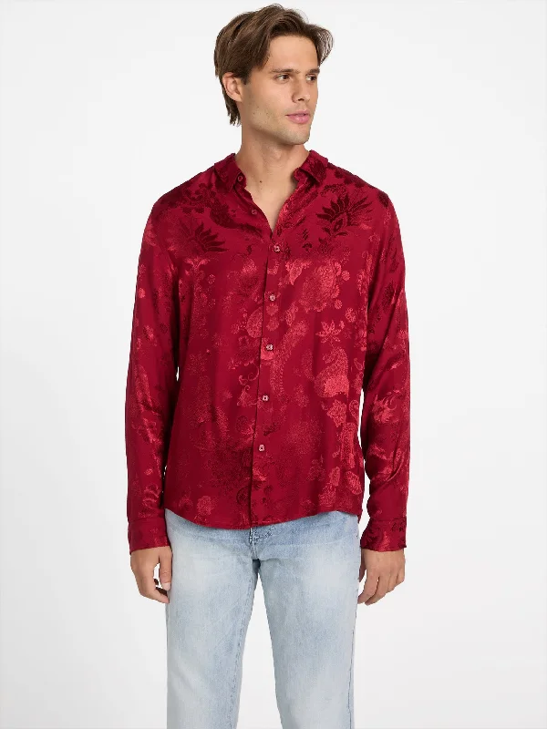 Men's v - neck muscle t - shirts for a body - building aestheticAloe Paisley Shirt