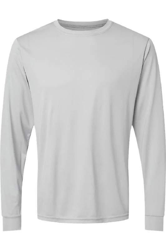 Men's long - sleeve henley t - shirts with button - down placketsAugusta Sportswear Performance Long Sleeve T-Shirt