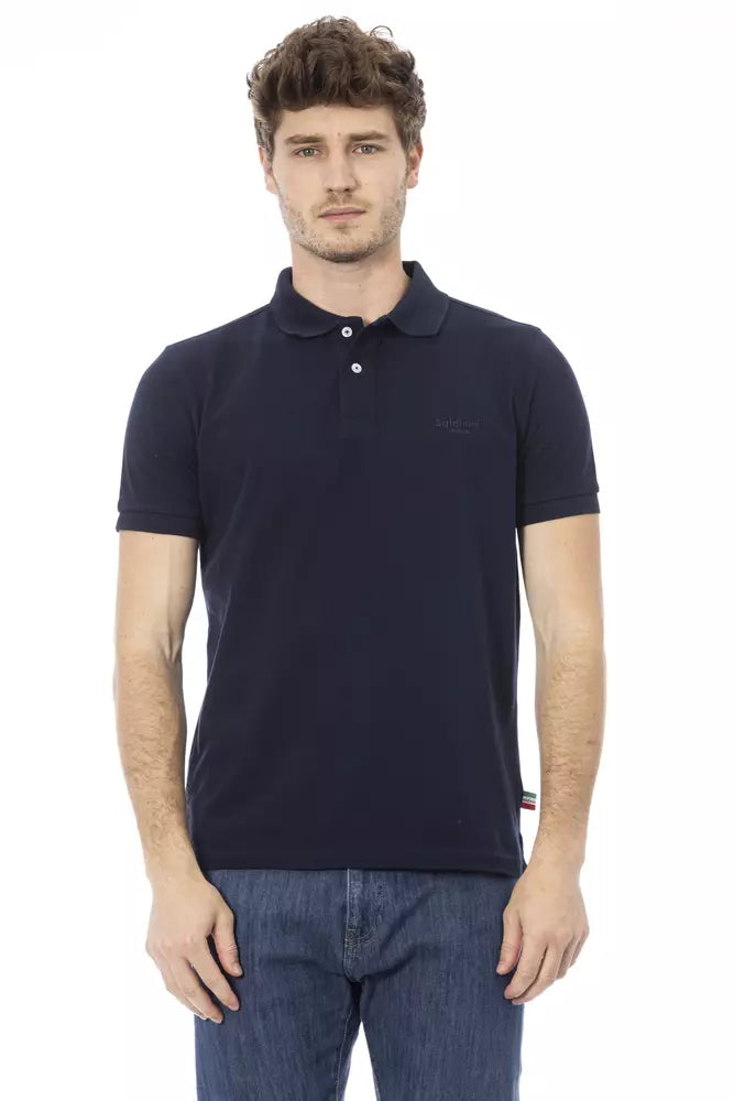 Men's long - sleeve henley t - shirts with button - down placketsBaldinini Trend  Cotton Men Men's Polo