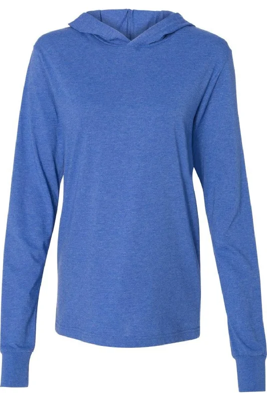 Men's antimicrobial t - shirts for odor - free freshness during travelBELLA + CANVAS Jersey Hooded Long Sleeve Tee