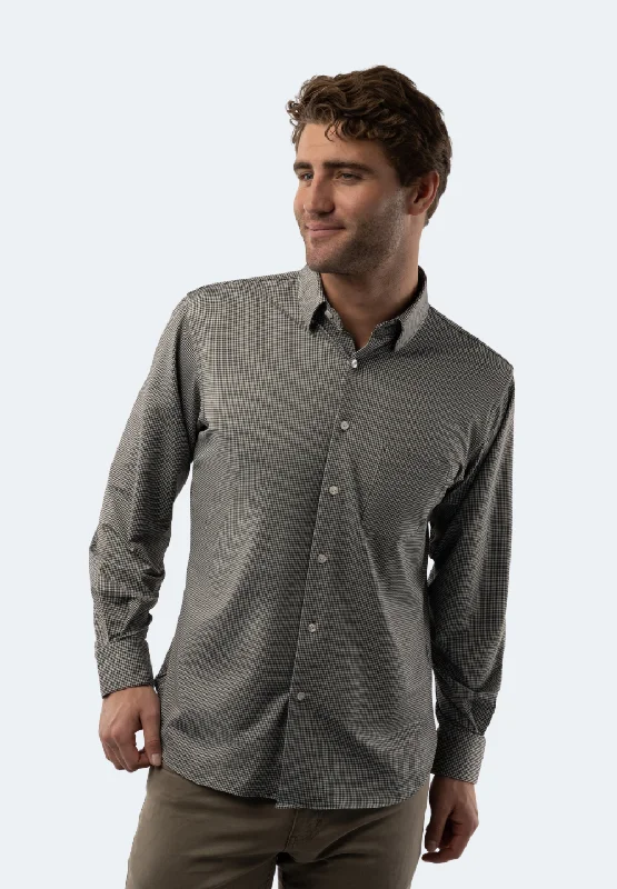 Men's organic cotton crew - neck t - shirts for everyday comfortBlack and White Check Shirt Men's organic cotton crew - neck t - shirts for everyday comfortBlack and White Check Shirt