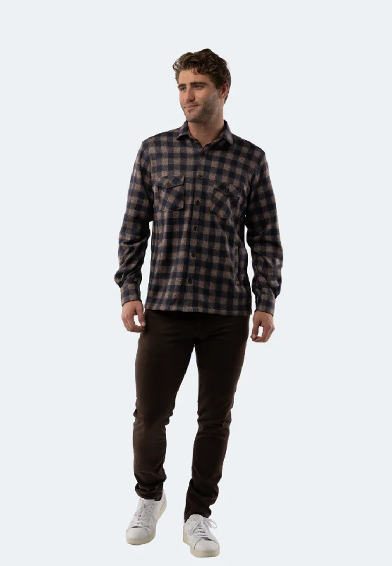 Men's UV - protection t - shirts for outdoor activities in the sunCamel Plaid Flannel Men's UV - protection t - shirts for outdoor activities in the sunCamel Plaid Flannel